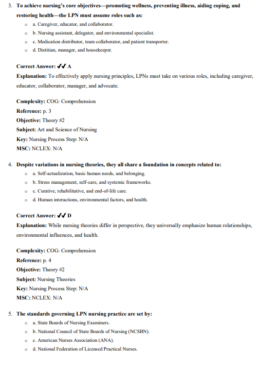 Test Bank for Fundamental Concepts and Skills for Nursing 6th Edition by Patricia A. Williams - Image 3