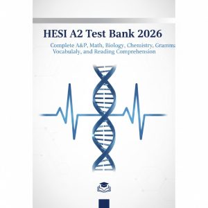 HESI A2 Test Bank 2026: Complete A&P, Math, Biology, Chemistry Grammar, Vocabulary, and Reading Comprehension
