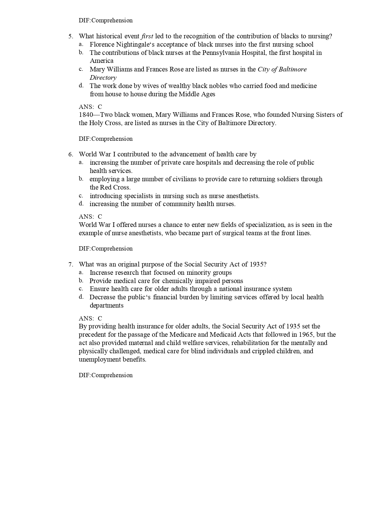 Test Bank for Contemporary Nursing Issues, Trends, & Management 10th Edition by Barbara Cherry, Susan R. Jacob - Image 3