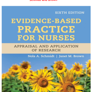 Test Bank for Evidence-Based Practice for Nurses: Appraisal and Application of Research 6th Edition by Schmidt and Brown