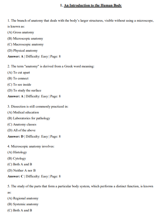 Test Bank for Understanding Anatomy & Physiology: A Visual, Auditory, Interactive Approach 4th Edition By Gale Sloan Thompson - Image 4